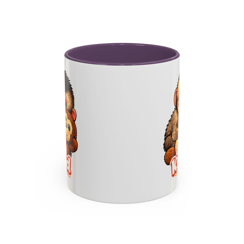 Be Kind Monkey Coffee Mug — Cute Animal Accent Mug (11/15oz)