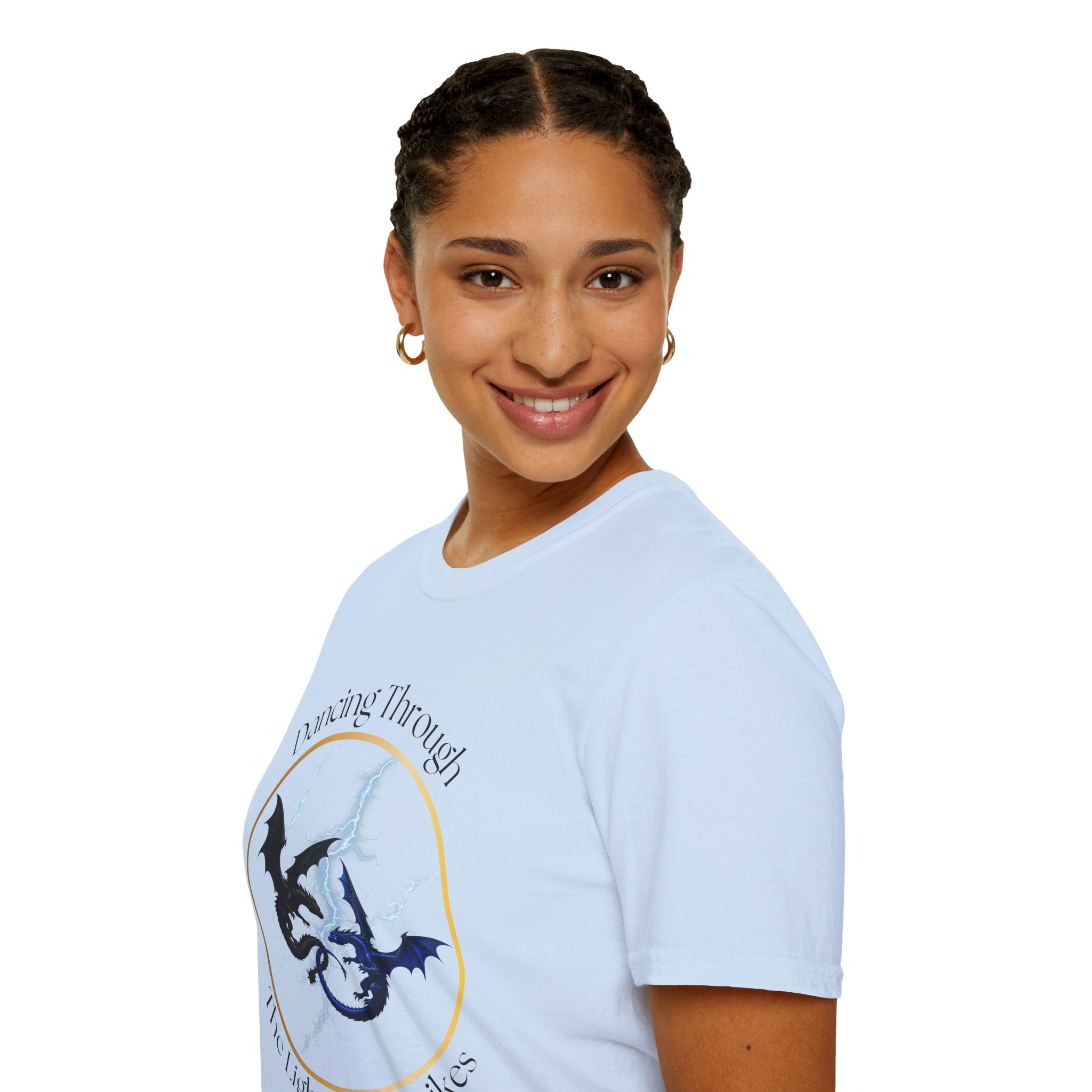Dragon Dance T-Shirt — "Dancing Through The Lightning Strikes" Graphic Tee