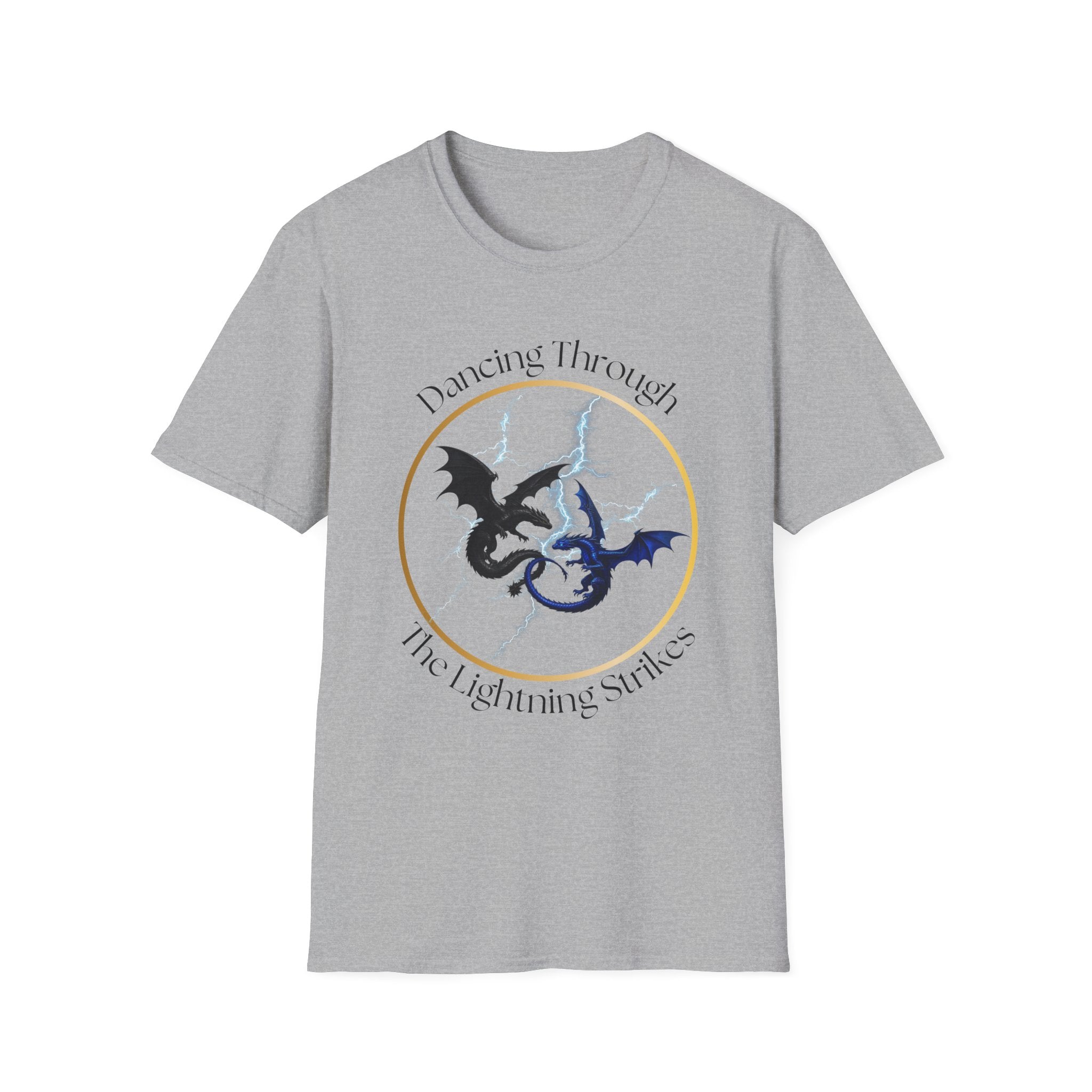 Dragon Dance T-Shirt — "Dancing Through The Lightning Strikes" Graphic Tee