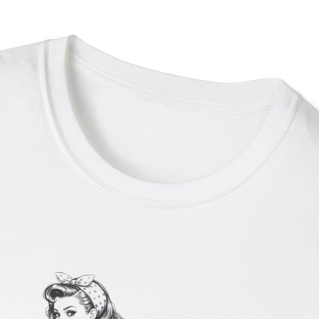 Pinup Booklover T-Shirt — "Book Down Booty Up!" Vintage Reading Tee