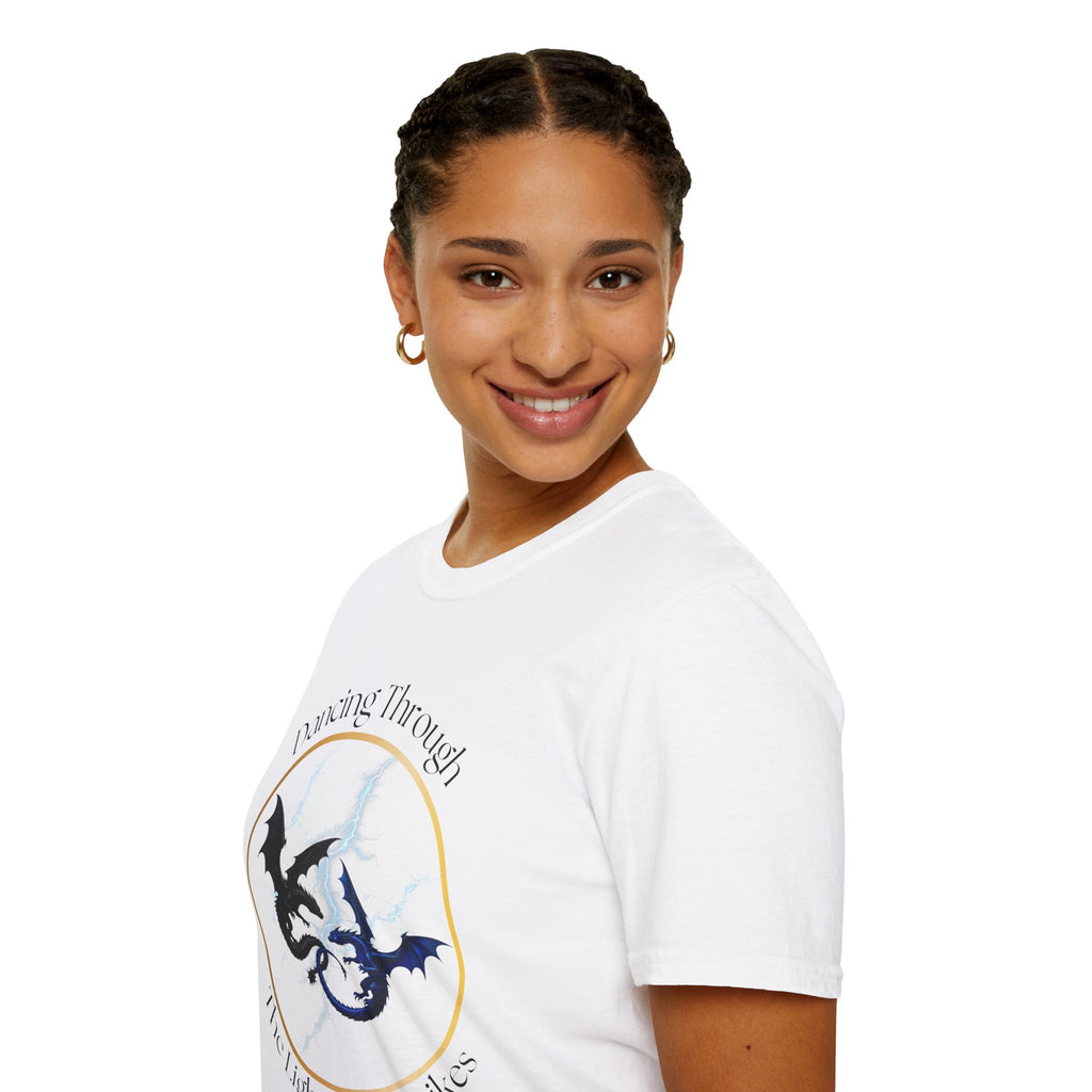 Dragon Dance T-Shirt — "Dancing Through The Lightning Strikes" Graphic Tee