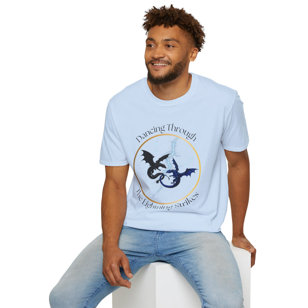 Dragon Dance T-Shirt — "Dancing Through The Lightning Strikes" Graphic Tee