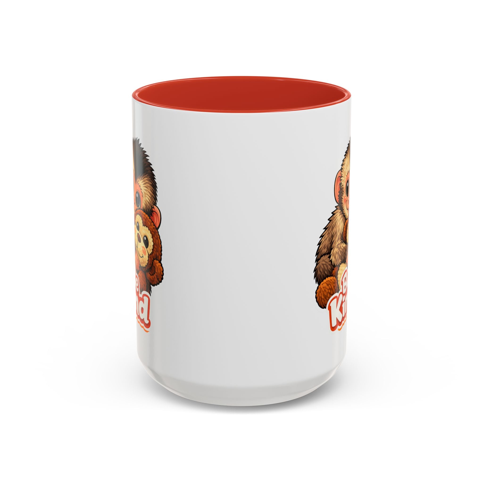 Be Kind Monkey Coffee Mug — Cute Animal Accent Mug (11/15oz)