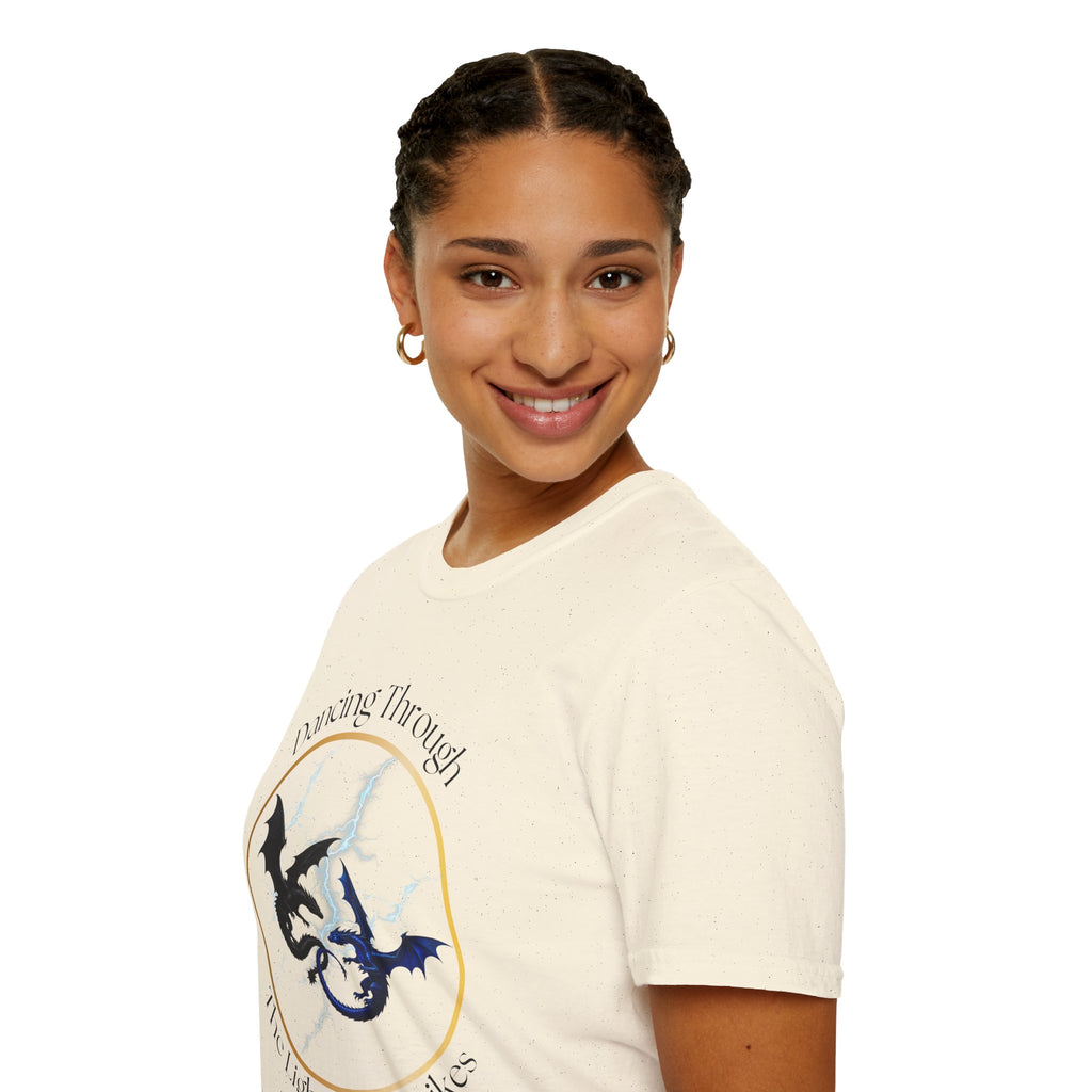 Dragon Dance T-Shirt — "Dancing Through The Lightning Strikes" Graphic Tee
