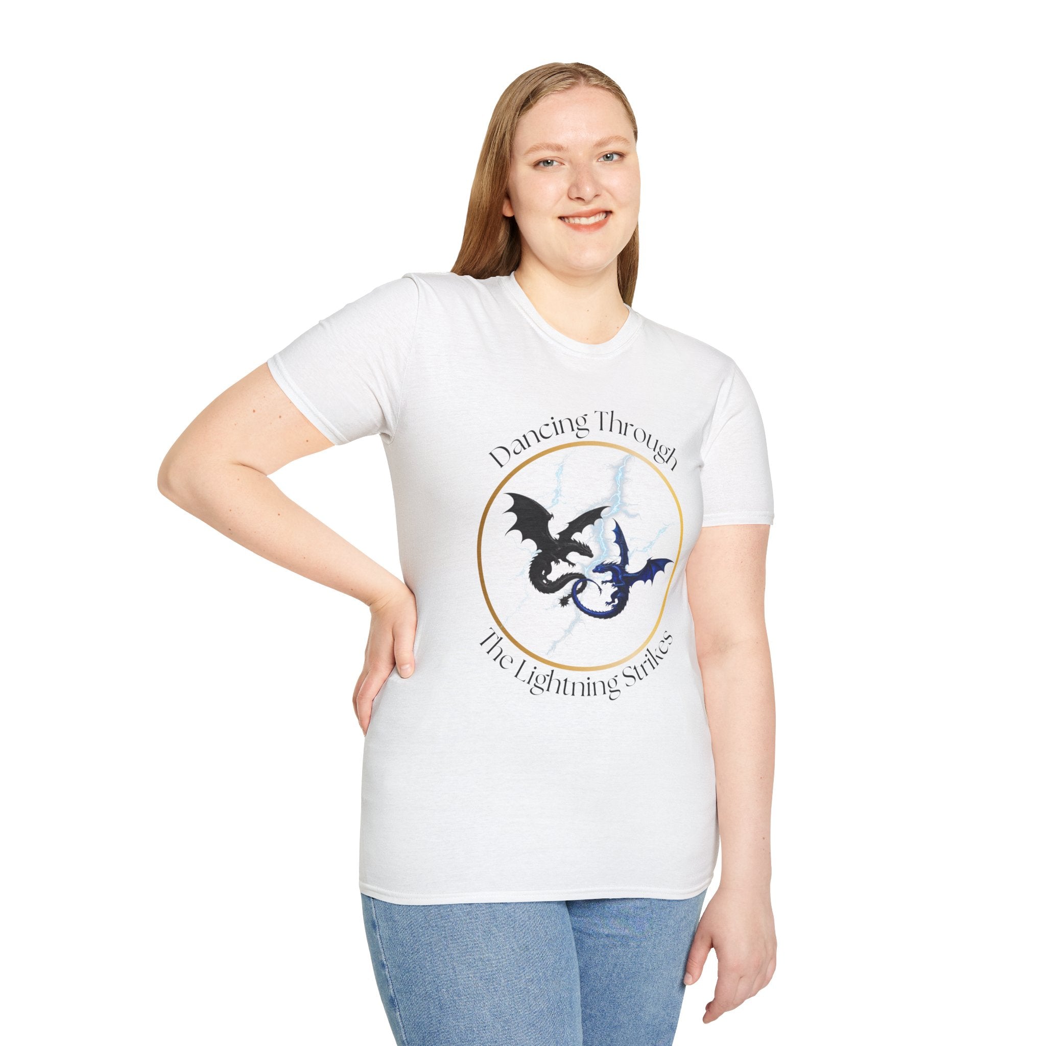 Dragon Dance T-Shirt — "Dancing Through The Lightning Strikes" Graphic Tee