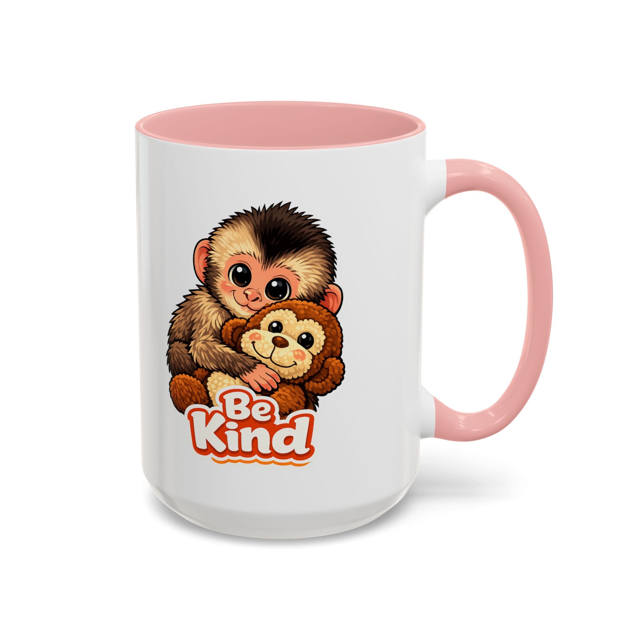 Be Kind Monkey Coffee Mug — Cute Animal Accent Mug (11/15oz)
