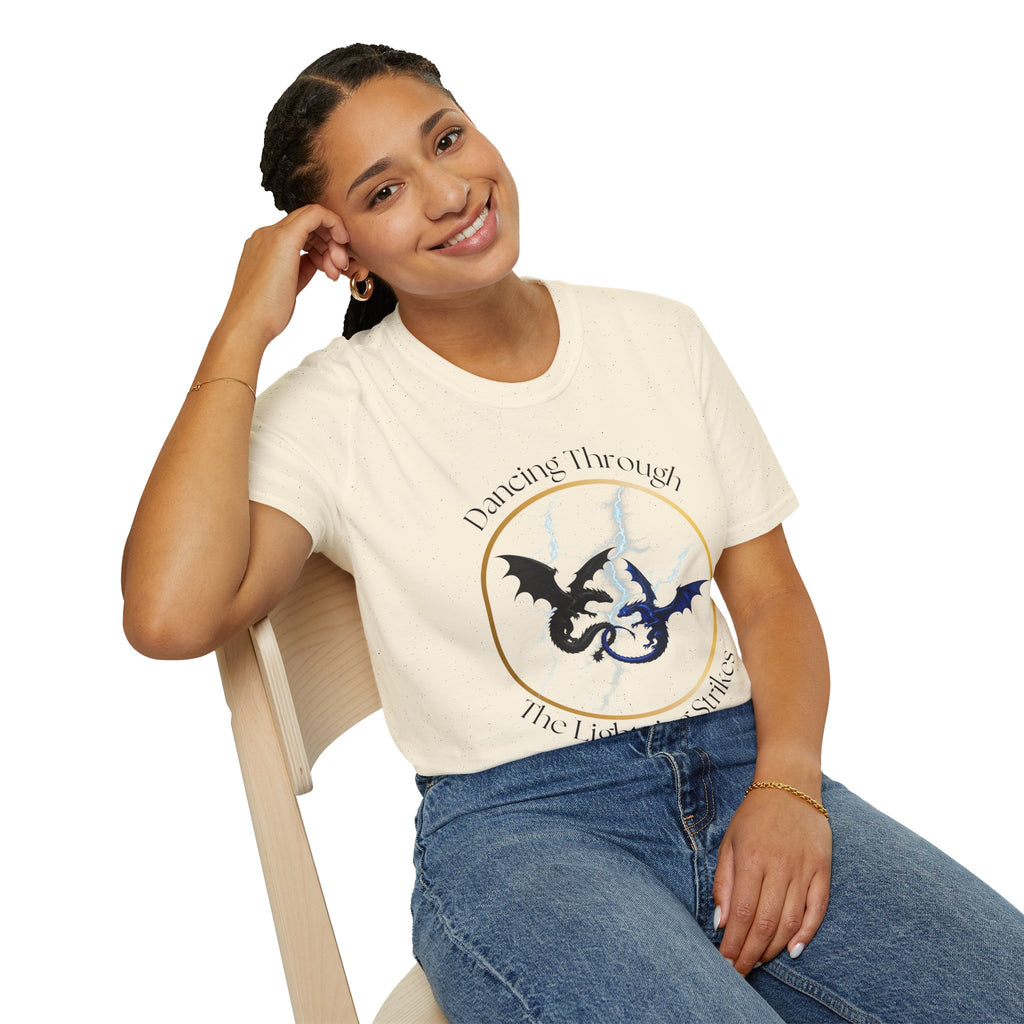 Dragon Dance T-Shirt — "Dancing Through The Lightning Strikes" Graphic Tee