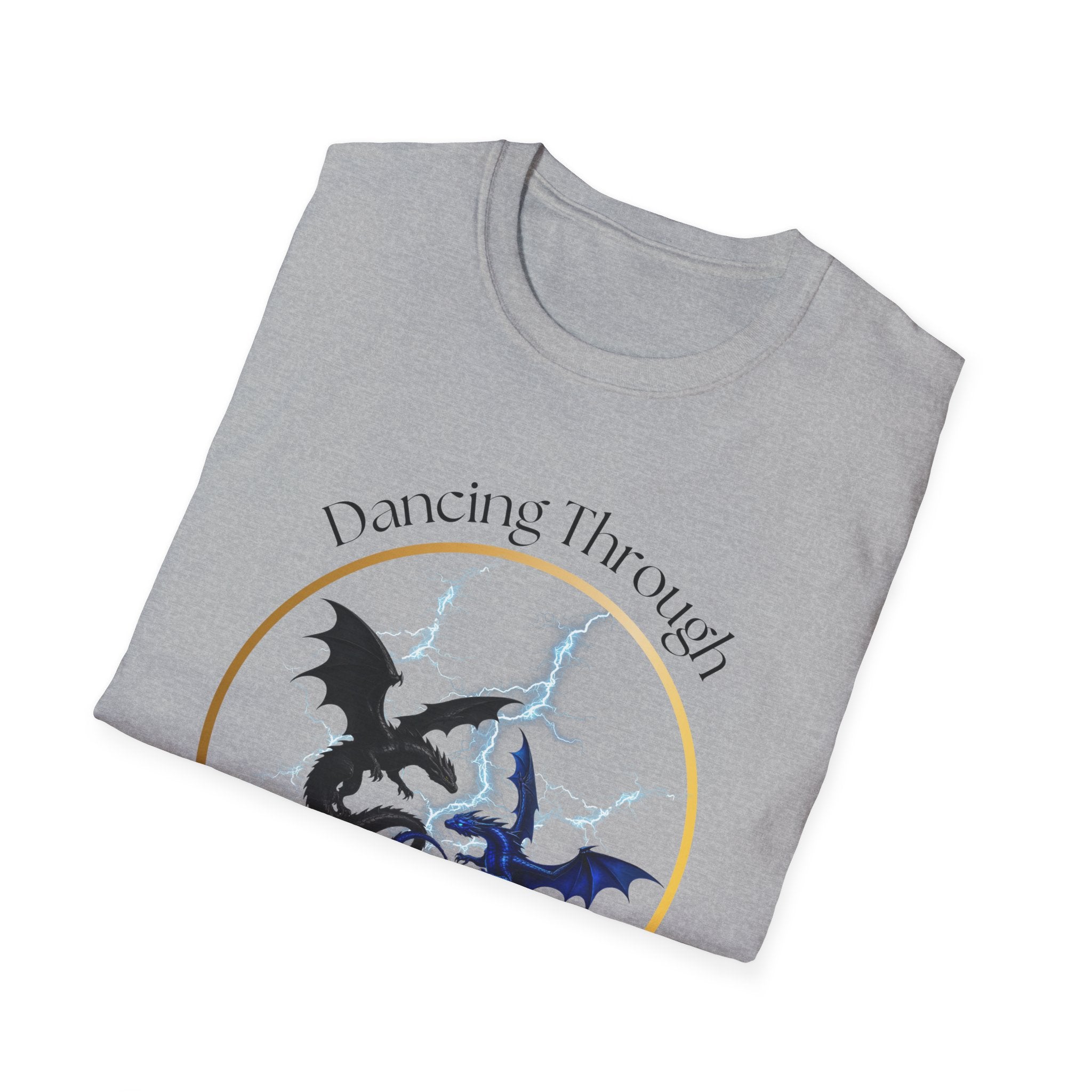 Dragon Dance T-Shirt — "Dancing Through The Lightning Strikes" Graphic Tee