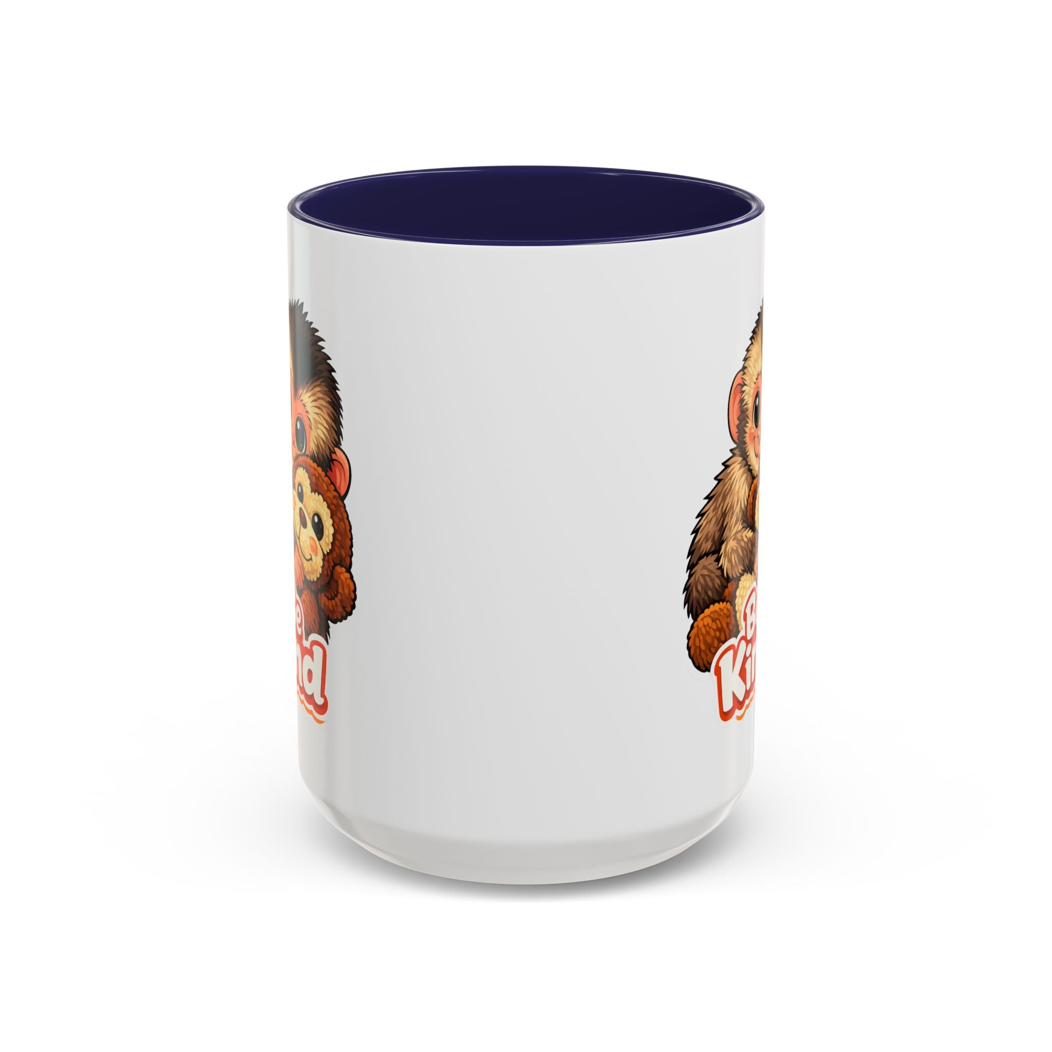 Be Kind Monkey Coffee Mug — Cute Animal Accent Mug (11/15oz)
