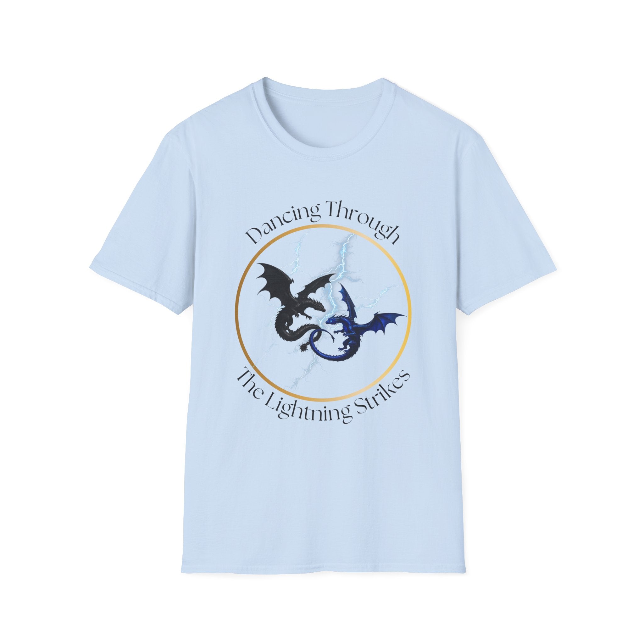 Dragon Dance T-Shirt — "Dancing Through The Lightning Strikes" Graphic Tee