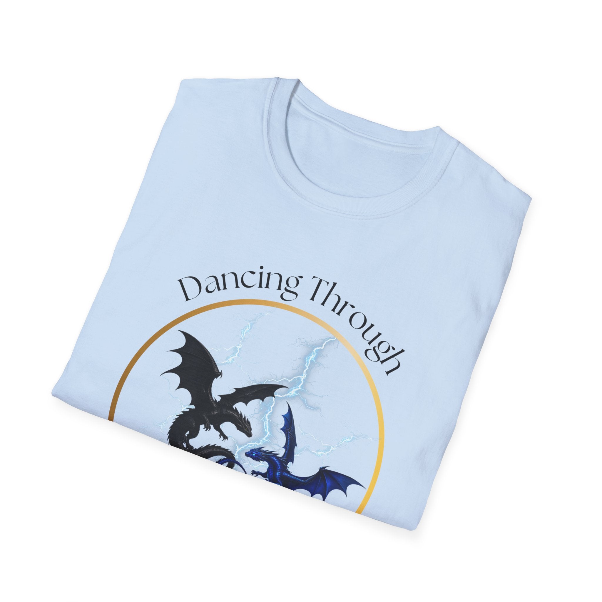 Dragon Dance T-Shirt — "Dancing Through The Lightning Strikes" Graphic Tee