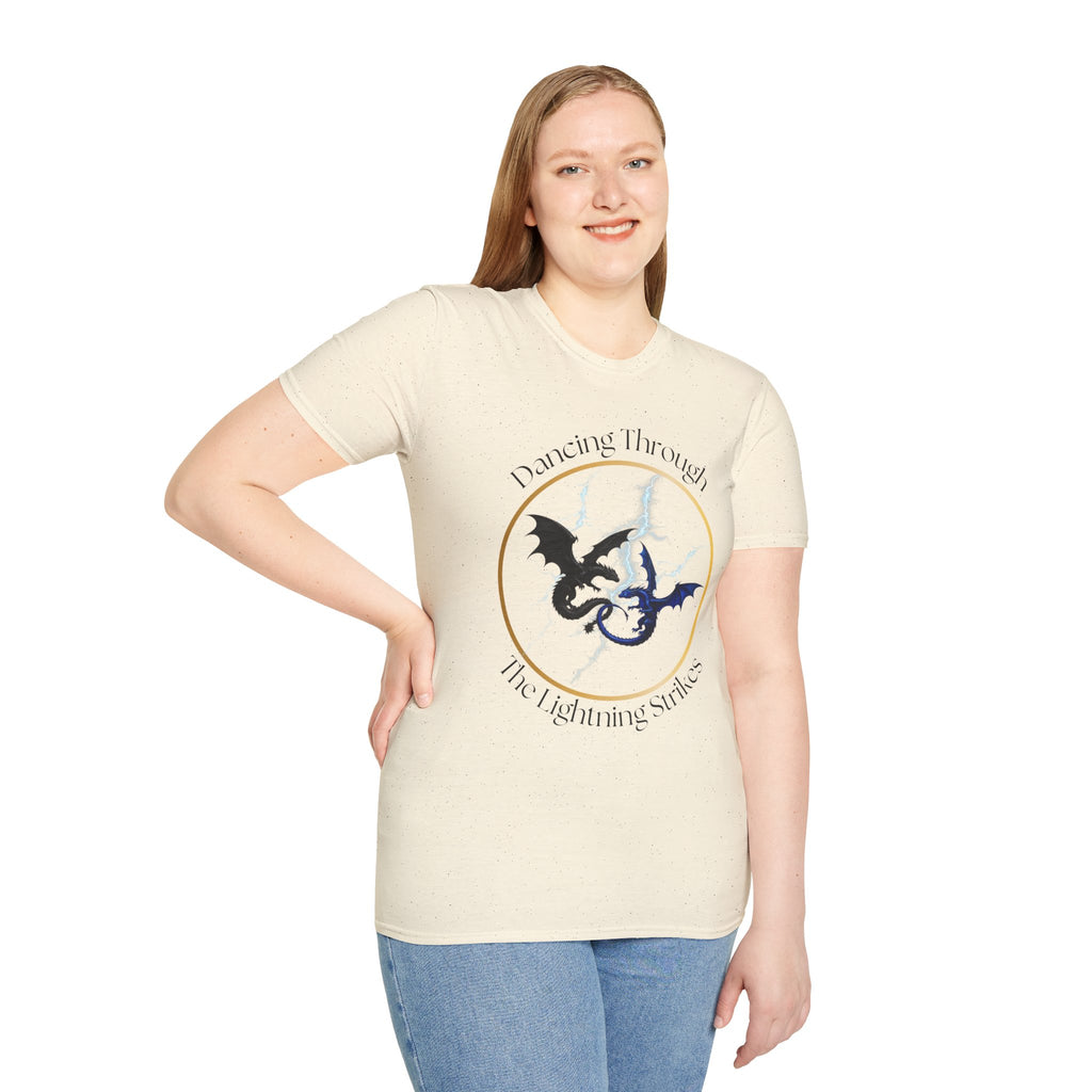 Dragon Dance T-Shirt — "Dancing Through The Lightning Strikes" Graphic Tee
