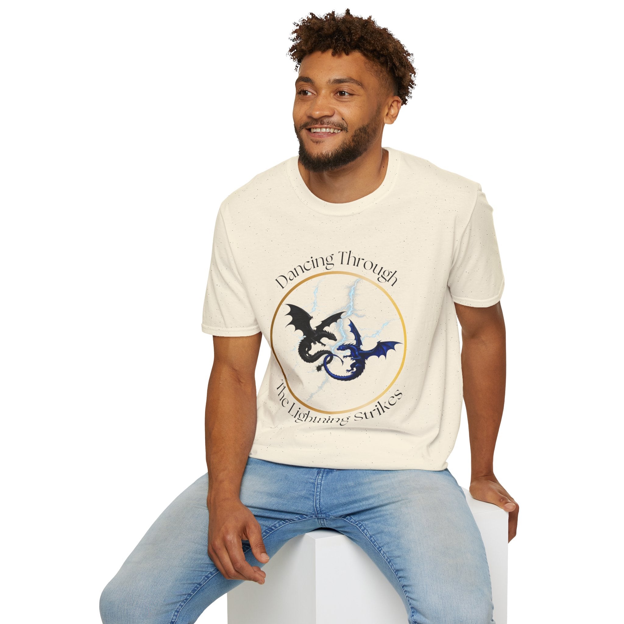 Dragon Dance T-Shirt — "Dancing Through The Lightning Strikes" Graphic Tee