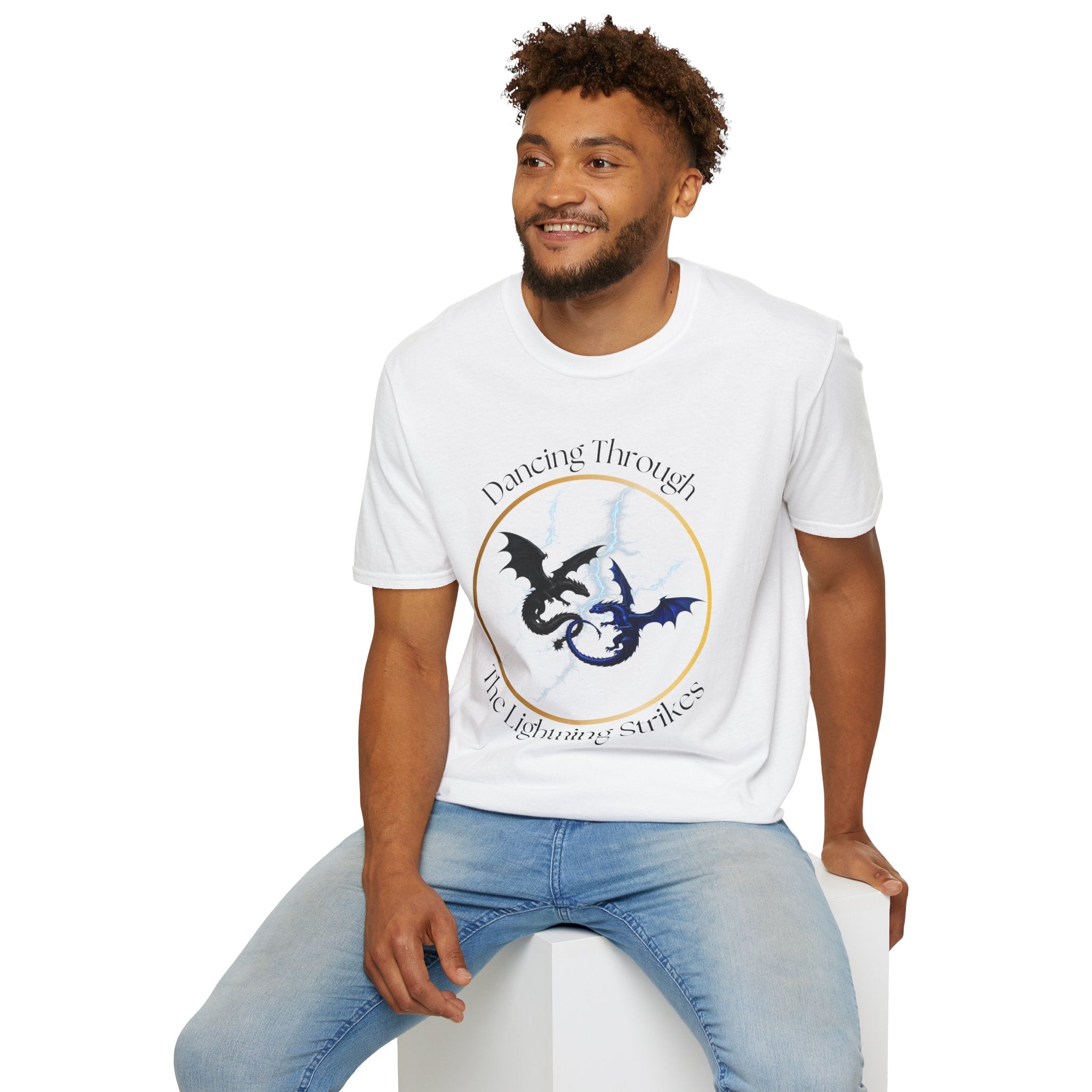 Dragon Dance T-Shirt — "Dancing Through The Lightning Strikes" Graphic Tee