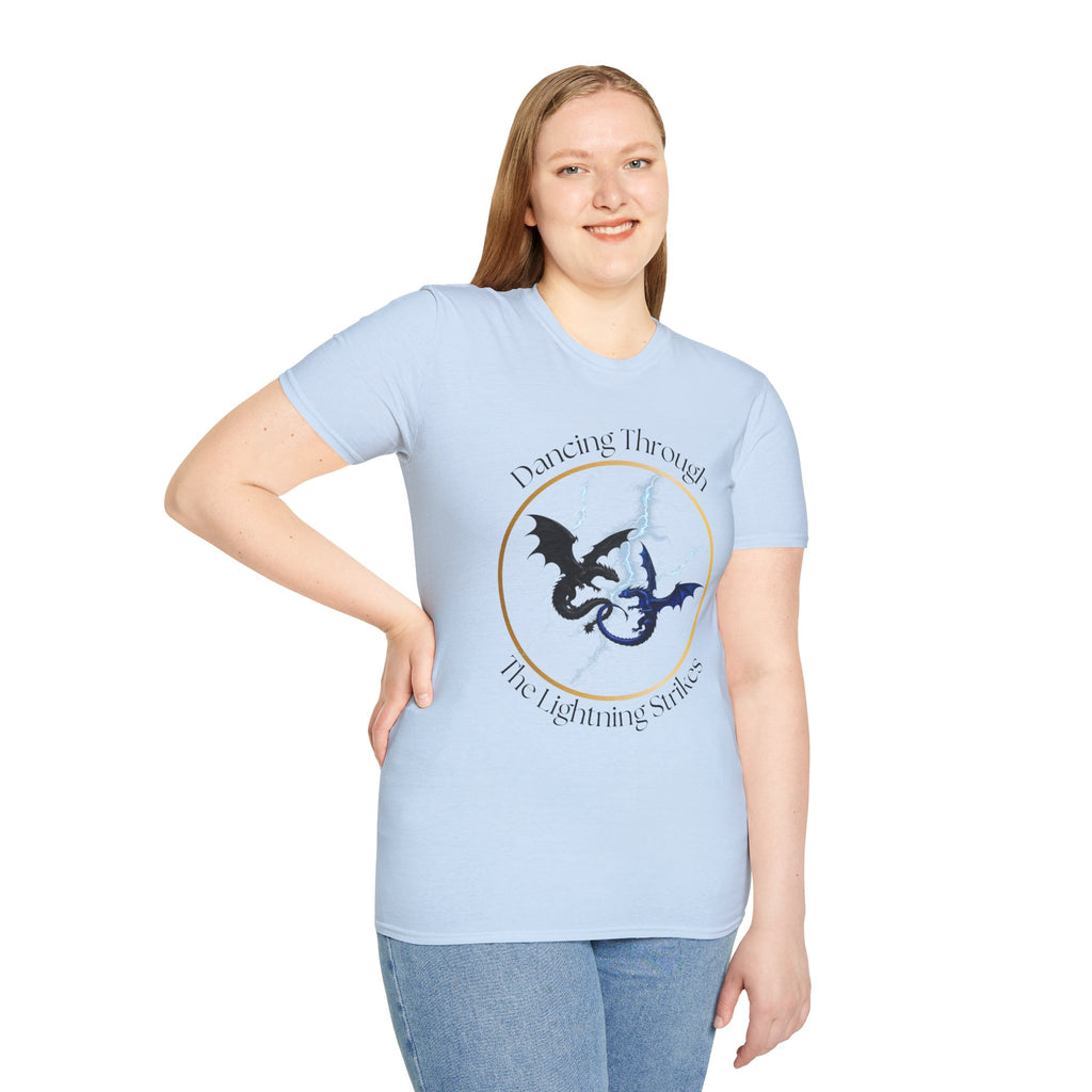 Dragon Dance T-Shirt — "Dancing Through The Lightning Strikes" Graphic Tee