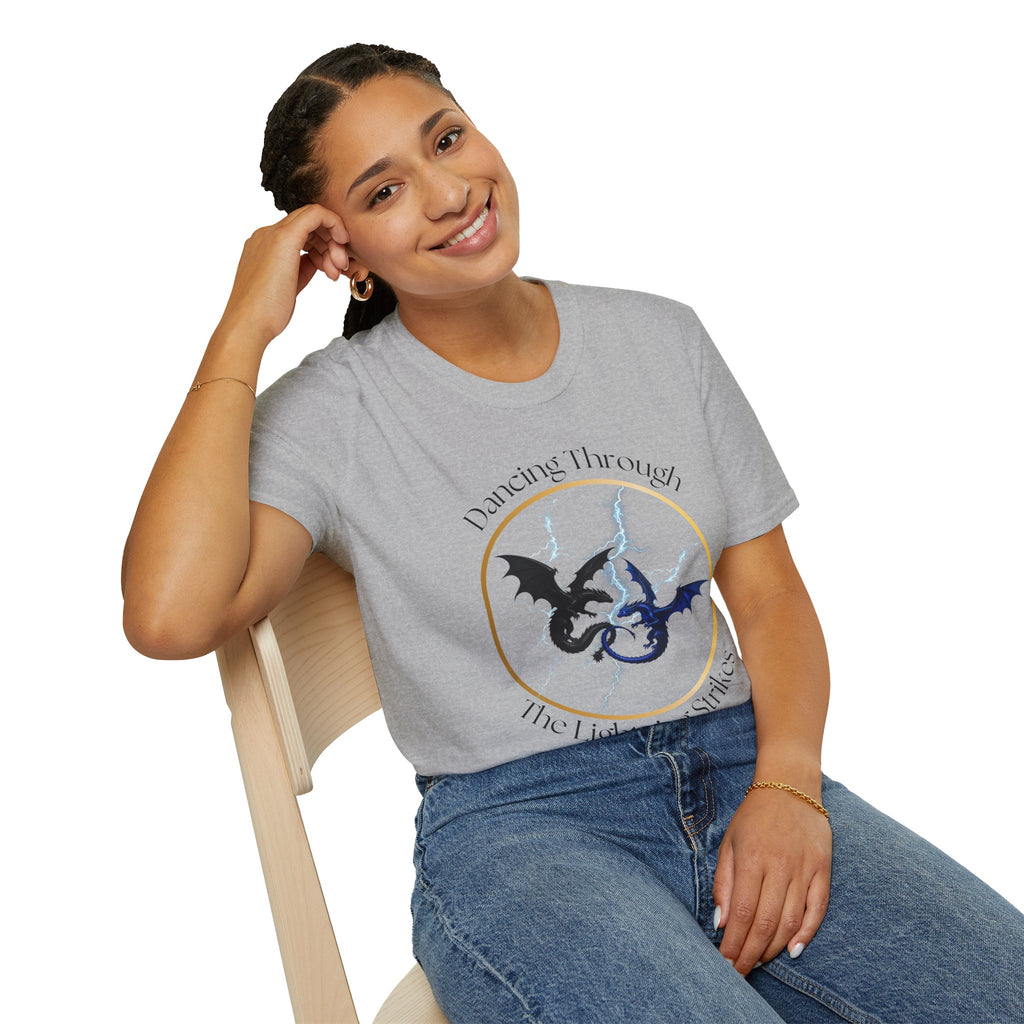 Dragon Dance T-Shirt — "Dancing Through The Lightning Strikes" Graphic Tee