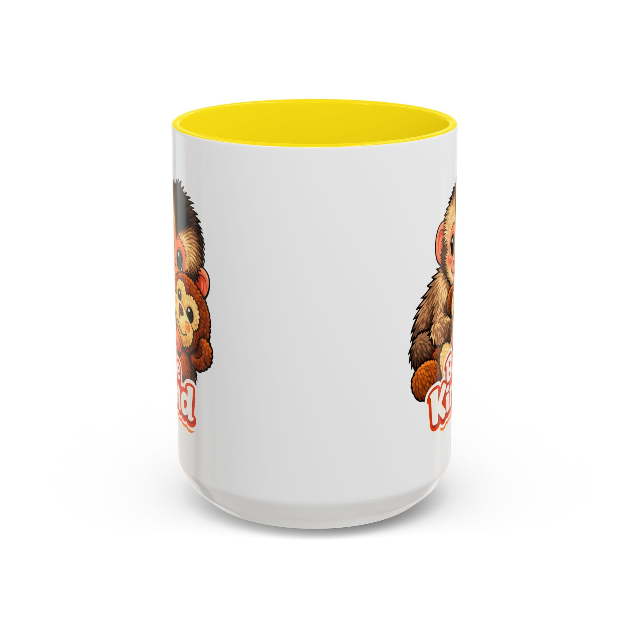 Be Kind Monkey Coffee Mug — Cute Animal Accent Mug (11/15oz)